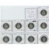 Image 1 : Lot of 9 Collector Proof Like and Specimen 50 cents: 1969 PL-63; 1970 PL-65; 1971 PL-65; 1972 Specim