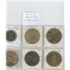 Image 1 : Lot of 6 Hawaii coins and trade dollars: 1847 King Kamehameha III; Honolulu dollar; Aloha dollar; Ka