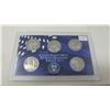 Image 1 : Proof set of 5 U.S. State quarters from the San Francisco Mint: 2001S New York, North Carolina, Rhod