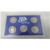 Image 2 : Proof set of 5 U.S. State quarters from the San Francisco Mint: 2006S Nevada, Nebraska, Colorado, No