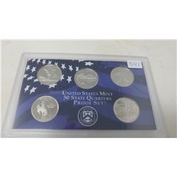 Proof set of 5 U.S. State quarters from the San Francisco Mint: 2007S Montana, Washington, Idaho, Wy