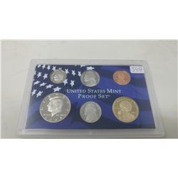 2004S Proof set of 6 U.S. coins from 1 cent to Sacagawea dollar from the San Francisco Mint.