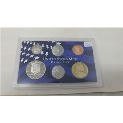 2005S Proof set of 6 U.S. coins from 1 cent to Sacagawea dollar from the San Francisco Mint.