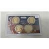 Image 1 : Set of 4 Proof U.S. Presidential dollars: James Monroe, John Quincy Adams, Andrew Jackson, Martin Va