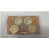 Image 2 : Set of 4 Proof U.S. Presidential dollars: James Monroe, John Quincy Adams, Andrew Jackson, Martin Va
