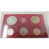 Image 2 : 2001S Silver Proof set of 5 U.S. San Francisco Mint coins from 1 cent to Sacagawea dollar.