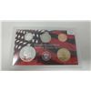 Image 1 : 2003S Silver Proof set of 5 U.S. San Francisco Mint coins from 1 cent to Sacagawea dollar.