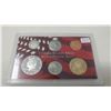 Image 1 : 2005S Silver Proof set of 6 U.S. San Francisco Mint coins from 1 cent to Sacagawea dollar.