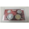 Image 1 : 2009S Silver Proof set of 4 U.S. San Francisco Mint coins form 5 cents to Sacagawea dollar.