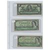Image 1 : 1937,1954,1967 CANADIAN ONE DOLLAR BILLS