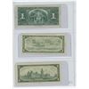 Image 2 : 1937,1954,1967 CANADIAN ONE DOLLAR BILLS