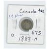 Image 1 : 1883H CANADIAN 5 CENT