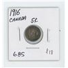 Image 1 : 1916 CANADIAN 5 CENT