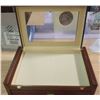 Image 2 : WOOD/GLASS DISPLAY CASE WITH DRAWER - 19.5" X 13" X 5.5"