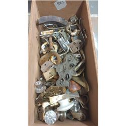 DRAWER OF HARDWARE, HINGES, HOOKS, ETC.