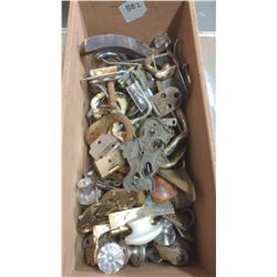 DRAWER OF HARDWARE, HINGES, HOOKS, ETC.