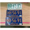 Image 1 : THREE ALBERTA LICENSE PLATES
