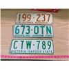 Image 1 : THREE AUSTRALIAN LICENSE PLATES