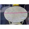 Image 2 : PAINTED OAK TABLE - 30" ACROSS X 30" TALL