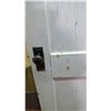 Image 2 : WOODEN FARM DOOR WITH VINTAGE HARDWARE - 30" X 77.5"