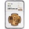 Image 1 : 1927 $20 St. Gaudens Double Eagle Gold Coin NGC MS64