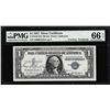 Image 1 : 1957 $1 Silver Certificate Note PMG Gem Uncirculated 66EPQ Courtesy Autograph