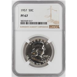 1957 Proof Franklin Half Dollar Coin NGC PF67