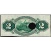Image 2 : 1870 $2 Jackson, State of Mississippi Obsolete Note