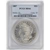 Image 1 : 1887 $1 Morgan Silver Dollar Coin PCGS MS66