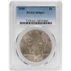 Image 1 : 1935 $1 Peace Silver Dollar Coin PCGS MS64+