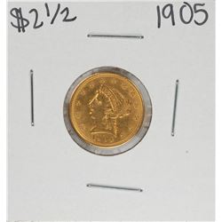 1905 $2 1/2 Liberty Head Quarter Eagle Gold Coin