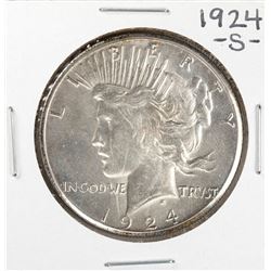 1924-S $1 Peace Silver Dollar Coin