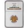 Image 1 : 1915 $2 1/2 Indian Head Quarter Eagle Gold Coin NGC AU58