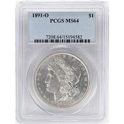 1891-O $1 Morgan Silver Dollar Coin PCGS MS64