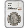 Image 1 : 1889-S $1 Morgan Silver Dollar Coin NGC MS61