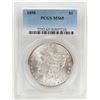 Image 1 : 1898 $1 Morgan Silver Dollar Coin PCGS MS65