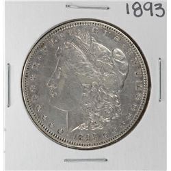 1893 $1 Morgan Silver Dollar Coin