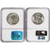 Image 2 : Lot of (2) 1946-D Walking Liberty Half Dollar Coins NGC MS65