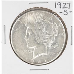 1927-S $1 Peace Silver Dollar Coin
