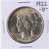 Image 1 : 1922-D $1 Peace Silver Dollar Coin
