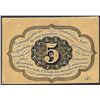 Image 2 : July 17, 1862 First Issue Five Cents Fractional Currency Note