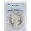 Image 1 : 1881 $1 Morgan Silver Dollar Coin PCGS MS65