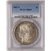 Image 1 : 1881-S $1 Morgan Silver Dollar Coin PCGS MS65