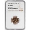 Image 1 : 1960 Small Date Proof Lincoln Memorial Cent Coin NGC PF68RD
