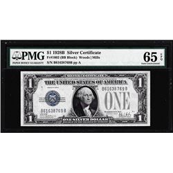 1928B $1 Funnyback Silver Certificate Note Fr.1602 PMG Gem Uncirculated 65EPQ