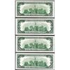Image 2 : Lot of (4) 1950E $100 Federal Reserve Notes