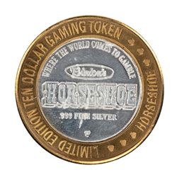 .999 Fine Silver Horseshoe Las Vegas, Nevada $10 Limited Edition Gaming Token