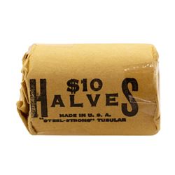 Original Bank Roll of (20) Brilliant Uncirculated 1963 Franklin Half Dollar Coins