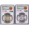 Image 1 : Lot of (2) 1948Mo Mexico 5 Pesos Silver Coins NGC MS64