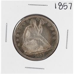 1857 Seated Liberty Half Dollar Coin Nice Toning